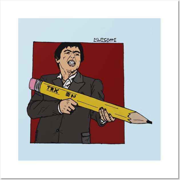 Tony Montana the Artist Wall Art by XSociety